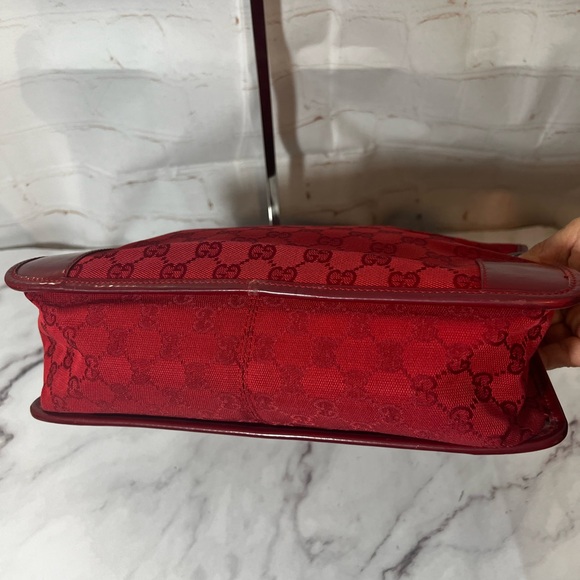 GUC Gucci GG Red Ophidia Small Tote - Picture 6 of 10